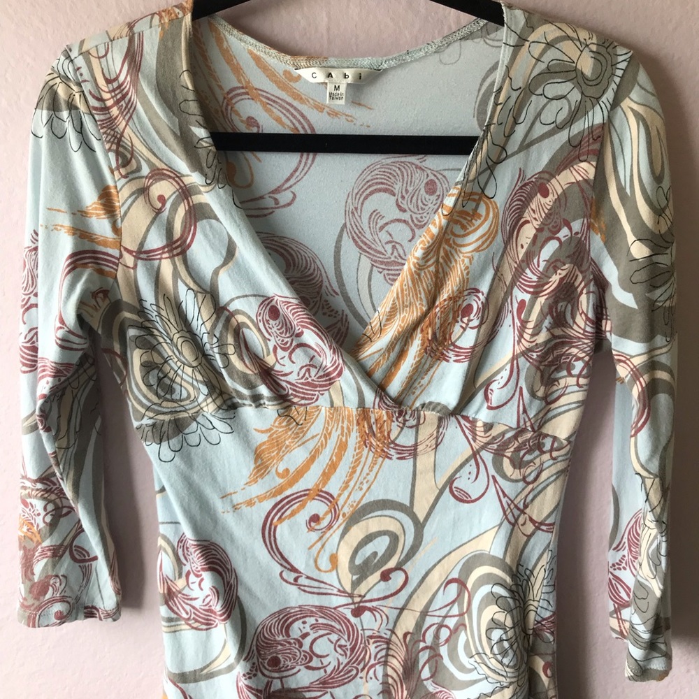 Cabi 3/4 sleeves top